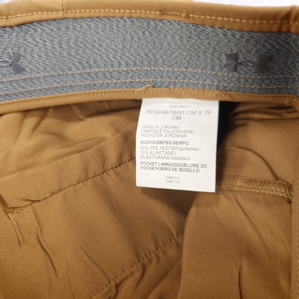 Under Armour Drive Jogger Pants Mens 36x30 Tapered Brown Stretch - Picture 4 of 11